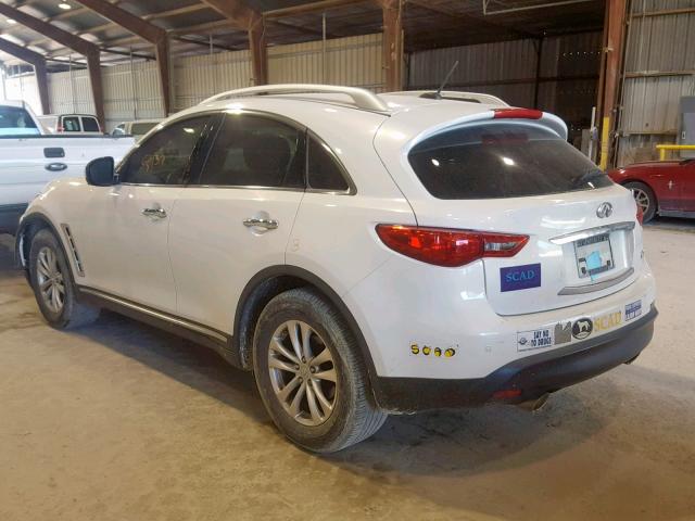 JN8AS1MU0AM802290 - 2010 INFINITI FX35 WHITE photo 3