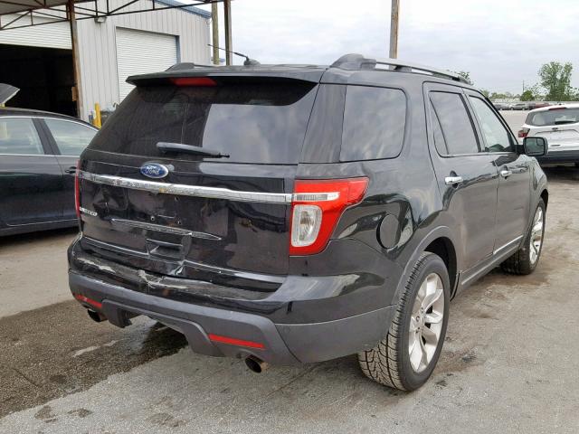 1FMHK7F84CGA03736 - 2012 FORD EXPLORER L BLACK photo 4