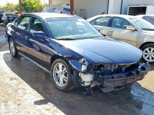 2G1WF55E729192528 - 2002 CHEVROLET IMPALA BLUE photo 1