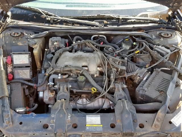 2G1WF55E729192528 - 2002 CHEVROLET IMPALA BLUE photo 7