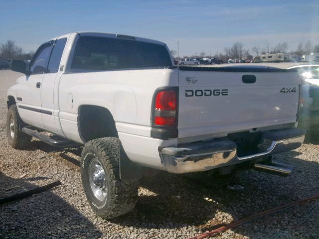 1B7KF236X1J563149 - 2001 DODGE RAM 2500 WHITE photo 3