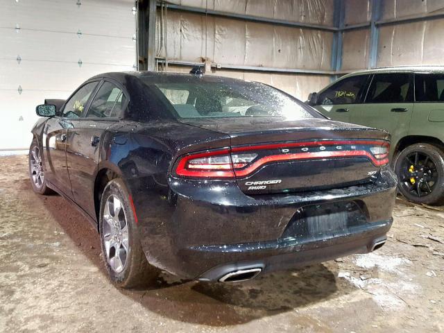 2C3CDXJG5GH188899 - 2016 DODGE CHARGER SX BLACK photo 3