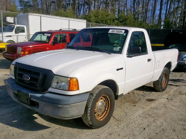 1FTYR10D44TA01139 - 2004 FORD RANGER WHITE photo 2