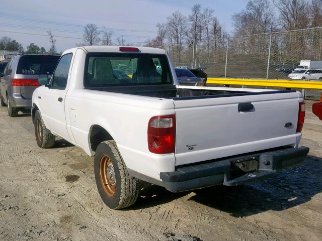 1FTYR10D44TA01139 - 2004 FORD RANGER WHITE photo 3