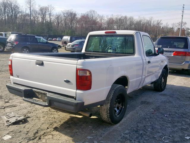 1FTYR10D44TA01139 - 2004 FORD RANGER WHITE photo 4