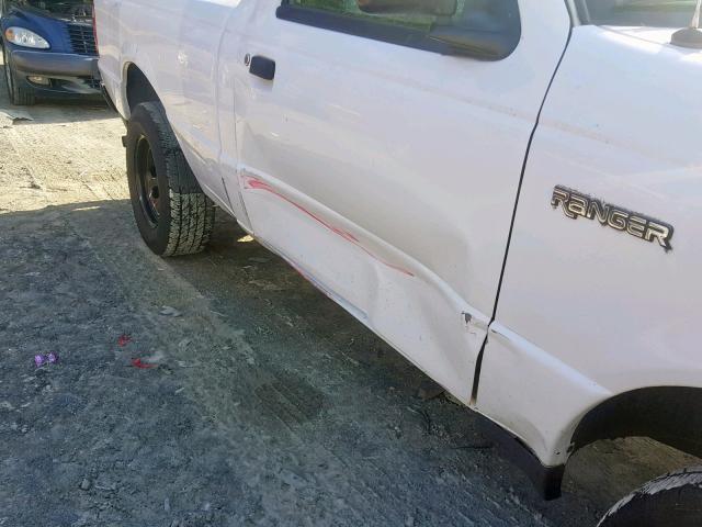 1FTYR10D44TA01139 - 2004 FORD RANGER WHITE photo 9