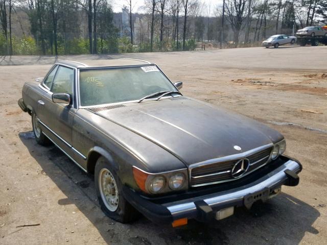 WDBBA45A2BB006130 - 1981 MERCEDES-BENZ 380 SL BLACK photo 1