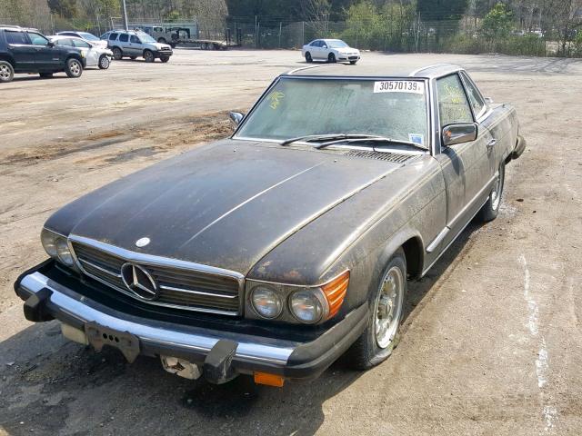 WDBBA45A2BB006130 - 1981 MERCEDES-BENZ 380 SL BLACK photo 2