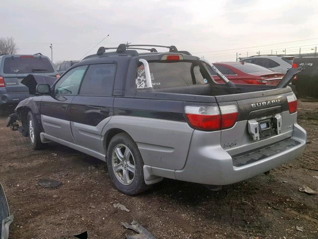 4S4BT62C537112973 - 2003 SUBARU BAJA SPORT BLACK photo 3