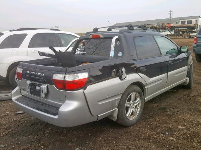 4S4BT62C537112973 - 2003 SUBARU BAJA SPORT BLACK photo 4