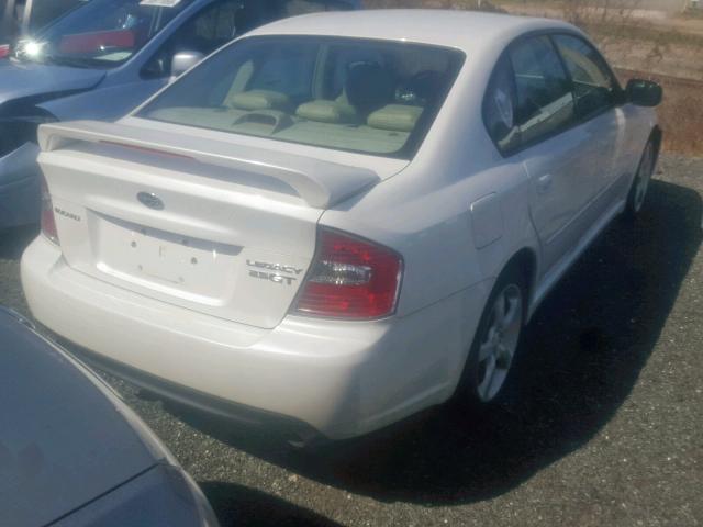 4S3BL676854211556 - 2005 SUBARU LEGACY GT WHITE photo 4