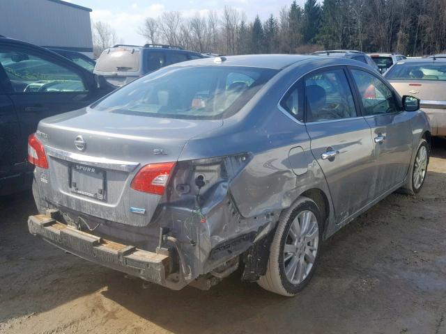 3N1AB7AP0DL666063 - 2013 NISSAN SENTRA S SILVER photo 4