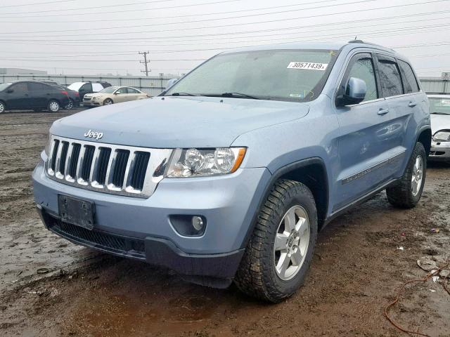 1C4RJFAG2CC246165 - 2012 JEEP GRAND CHER BLUE photo 2