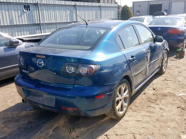 JM1BK324171748605 - 2007 MAZDA 3 S BLUE photo 4