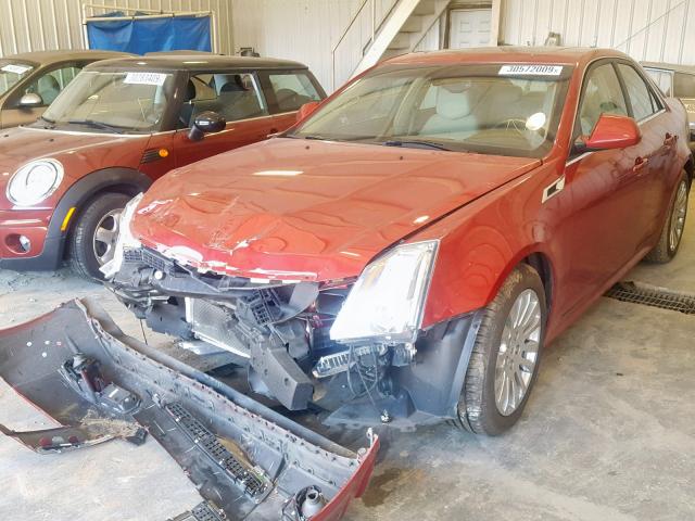 1G6DP5E35C0110059 - 2012 CADILLAC CTS PREMIU MAROON photo 2