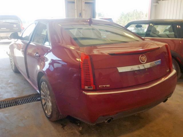 1G6DP5E35C0110059 - 2012 CADILLAC CTS PREMIU MAROON photo 3