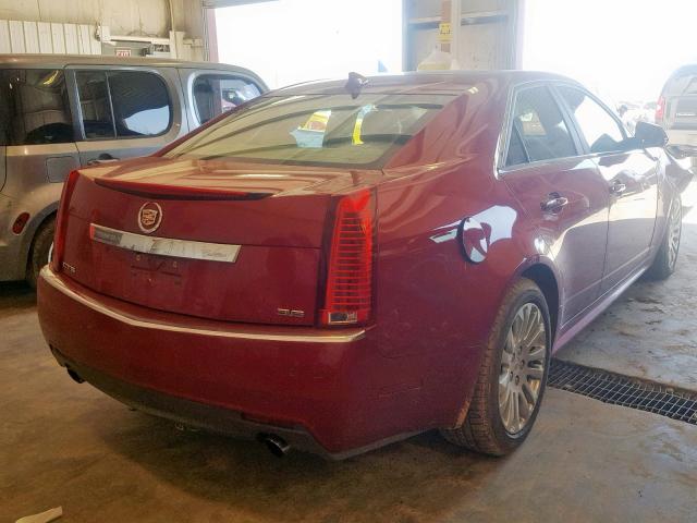 1G6DP5E35C0110059 - 2012 CADILLAC CTS PREMIU MAROON photo 4