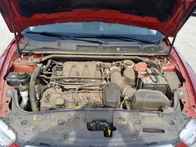 1FAHP2E82DG114562 - 2013 FORD TAURUS SEL RED photo 7