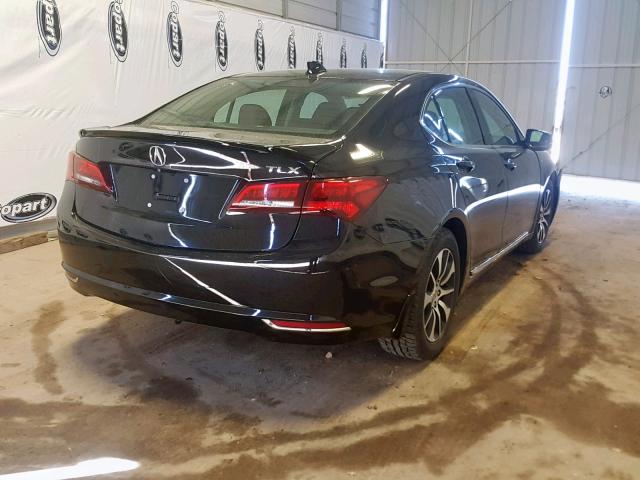 19UUB1F51FA005443 - 2015 ACURA TLX TECH შავი ფოტო 4