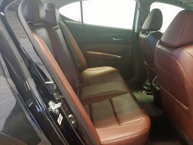 19UUB1F51FA005443 - 2015 ACURA TLX TECH შავი ფოტო 6