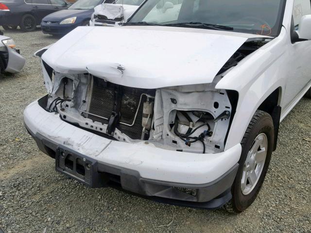 1GCESCFE0C8145520 - 2012 CHEVROLET COLORADO L WHITE photo 9