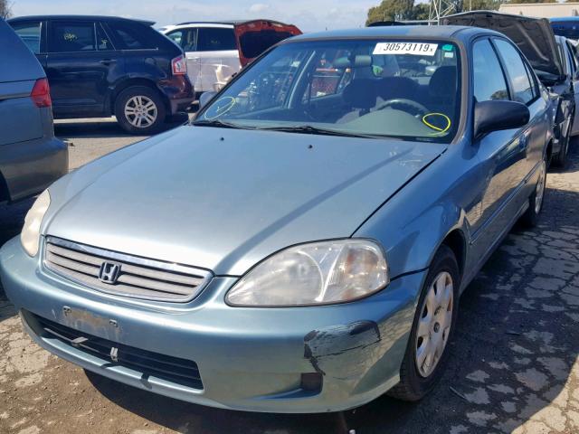 2HGEJ6617YH537513 - 2000 HONDA CIVIC BASE 青色 照片 2