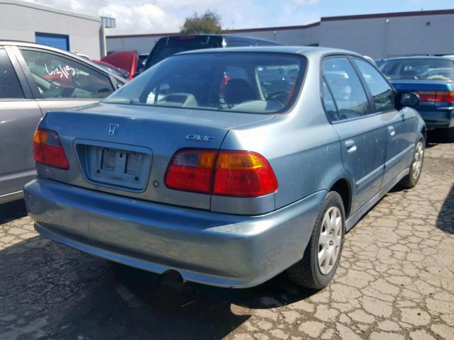 2HGEJ6617YH537513 - 2000 HONDA CIVIC BASE 青色 照片 4
