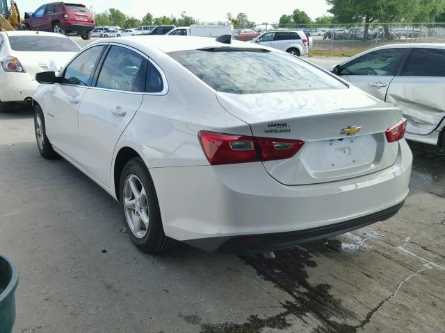 1G1ZB5ST5HF168725 - 2017 CHEVROLET MALIBU LS WHITE photo 3