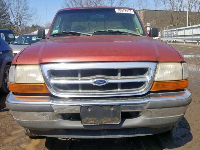 1FTYR14U4WPA18951 - 1998 FORD RANGER SUP RED photo 9