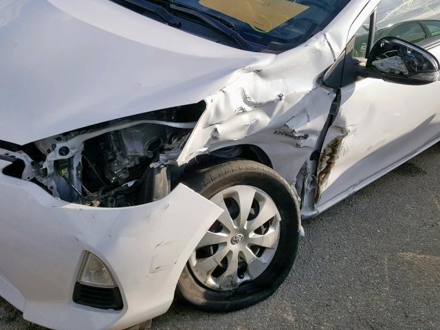 JTDKDTB31E1073417 - 2014 TOYOTA PRIUS C WHITE photo 9