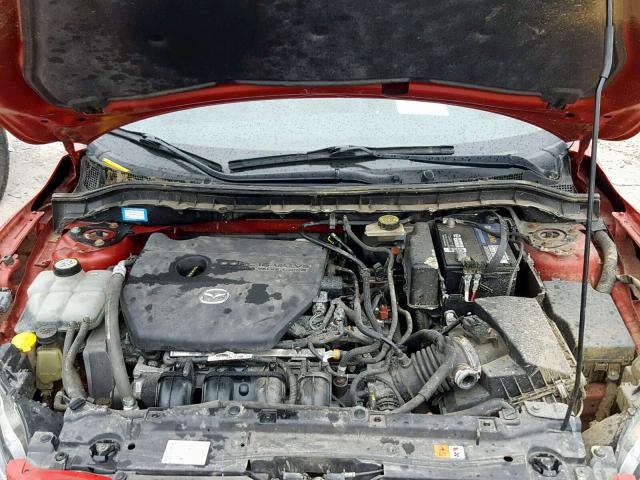 JM1BL1H5XA1132152 - 2010 MAZDA 3 S RED photo 7