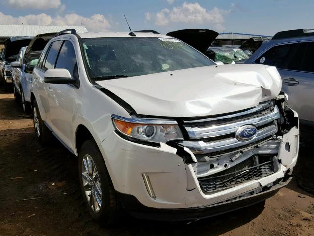 2FMDK4JC7DBC68524 - 2013 FORD EDGE SEL WHITE photo 1