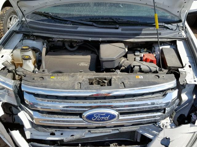 2FMDK4JC7DBC68524 - 2013 FORD EDGE SEL WHITE photo 7