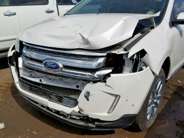 2FMDK4JC7DBC68524 - 2013 FORD EDGE SEL WHITE photo 9