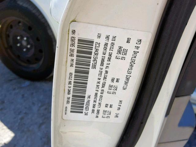 2C3JA43R15H675995 - 2005 CHRYSLER 300 CREAM photo 10