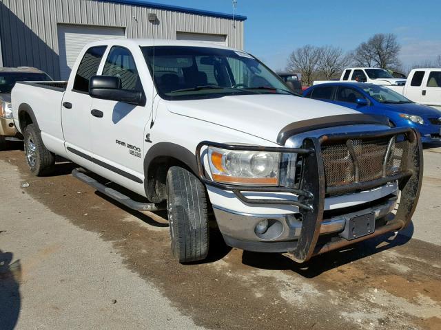 3D7KR28C46G282808 - 2006 DODGE RAM 2500 S WHITE photo 1