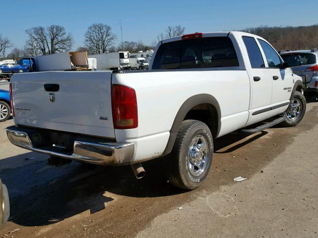 3D7KR28C46G282808 - 2006 DODGE RAM 2500 S WHITE photo 4