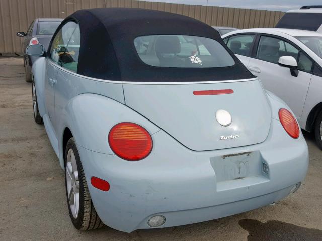 3VWCD31Y95M317767 - 2005 VOLKSWAGEN NEW BEETLE Blau Foto 3