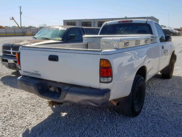 5TBJN32132S235871 - 2002 TOYOTA TUNDRA WHITE photo 4