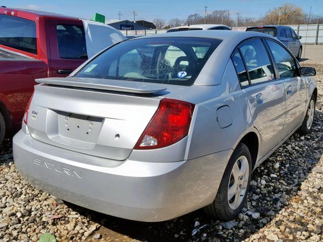 1G8AJ55F86Z175235 - 2006 SATURN ION LEVEL SILVER photo 4