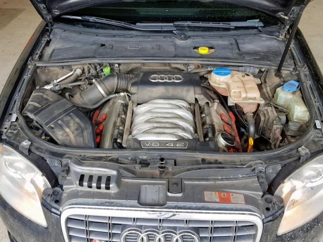 WAUGL78E66A011325 - 2006 AUDI S4 QUATTRO GRAY photo 7