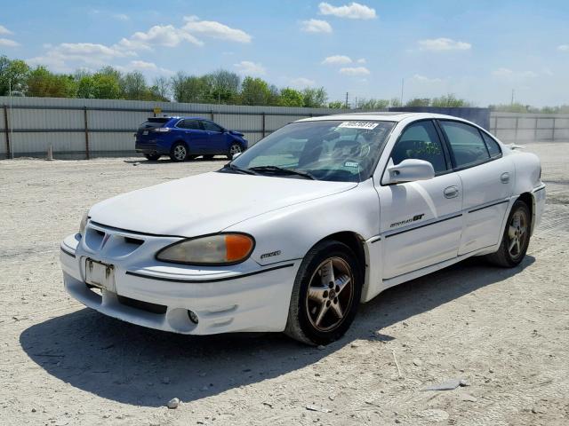 1G2NV52EXYM772625 - 2000 PONTIAC GRAND AM G WHITE photo 2