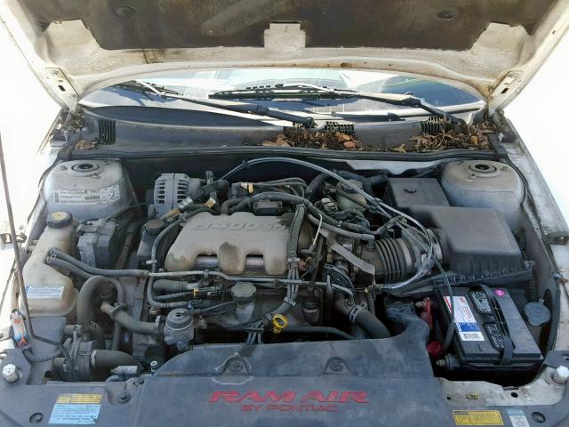 1G2NV52EXYM772625 - 2000 PONTIAC GRAND AM G WHITE photo 7