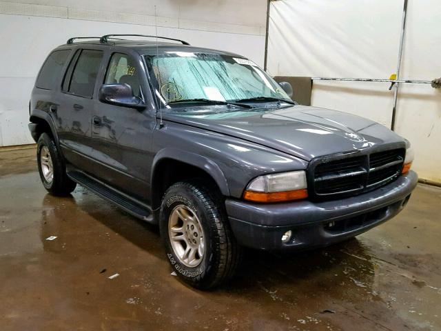 1D4HS38N23F521899 - 2003 DODGE DURANGO SP GRAY photo 1