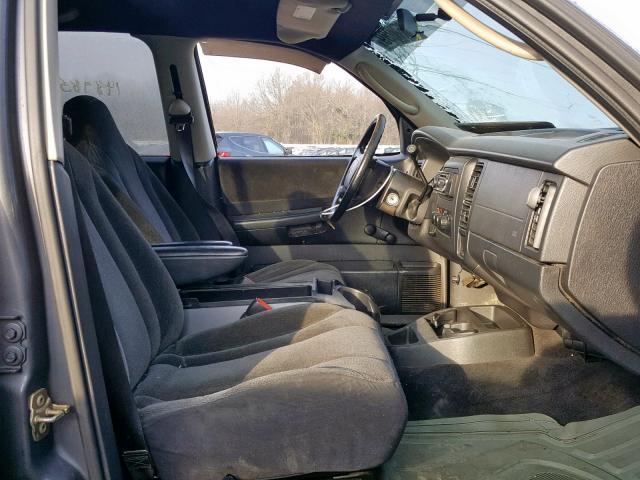 1D7HG38K04S560106 - 2004 DODGE DAKOTA QUA GRAY photo 5