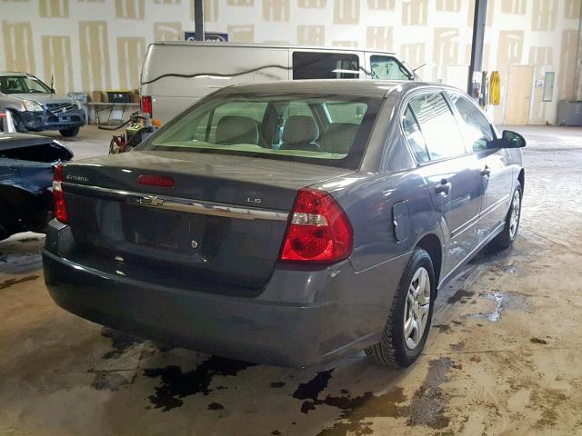1G1ZS58F27F311310 - 2007 CHEVROLET MALIBU LS GRAY photo 4