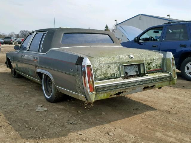 1G6DW51Y4J9730608 - 1988 CADILLAC BROUGHAM GRAY photo 3