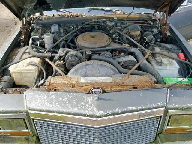 1G6DW51Y4J9730608 - 1988 CADILLAC BROUGHAM GRAY photo 7