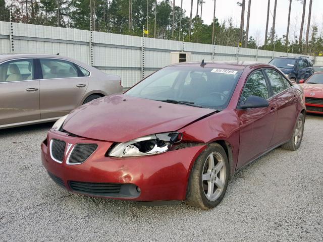 1G2ZH57N494128329 - 2009 PONTIAC G6 GT BURGUNDY photo 2