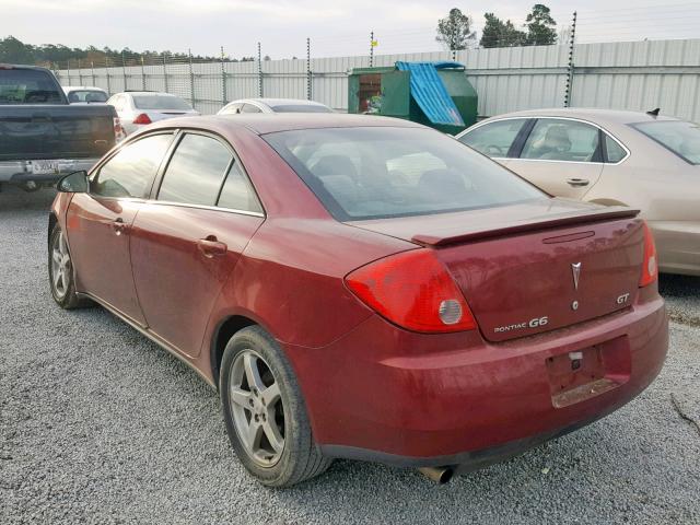 1G2ZH57N494128329 - 2009 PONTIAC G6 GT BURGUNDY photo 3